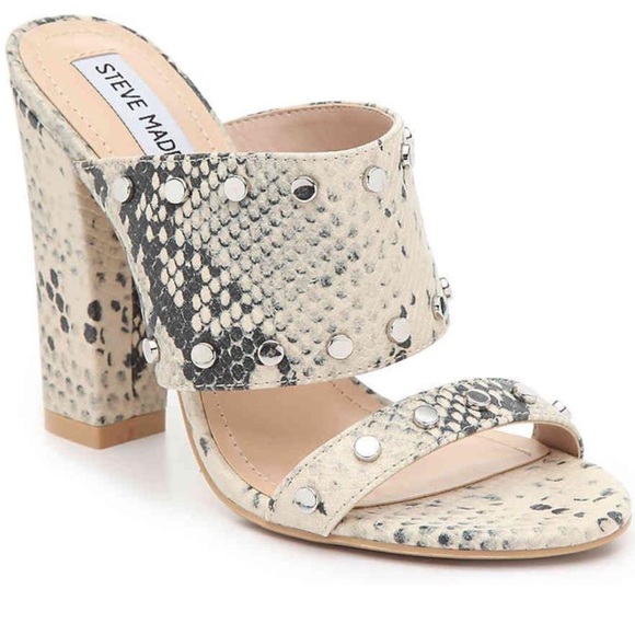 Steve Madden Shoes - Steve Madden Fleek snakeskin sandal block heels